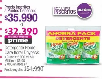 Jumbo Detergente home care doypack x 3un x 2000ml oferta