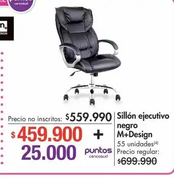 Metro Sillón ejecutivo negro m+design oferta