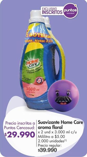 Metro Suavizante home care aroma floral x 2 und x 3.000 ml c/u oferta