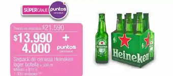 Jumbo Sixpack cerveza heineken botella x 330ml oferta