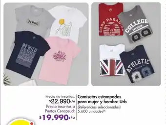 Metro Camisetas estampadas para mujer y hombre urb oferta