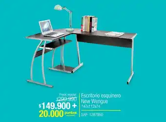Easy Escritorio esquinero new wengue 147x112x74cm oferta