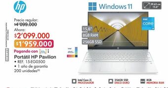 Metro Computador portátil hp oferta
