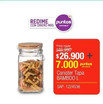 Easy Canister tapa bamboo 1l oferta