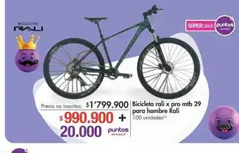 Metro Bicicleta rali x pro mtb 29 para hombre rali oferta