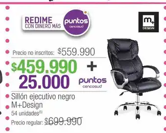Jumbo Sillón ejecutivo negro m+design oferta