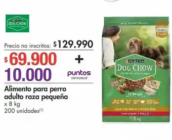 Metro Alimento para perro adulto raza pequeña x 8 kg oferta