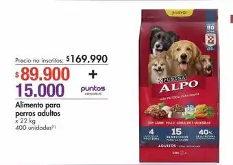 Metro Alimento para perros adultos x 22 kg oferta
