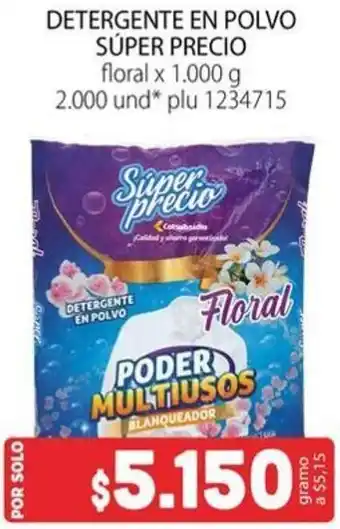 Colsubsidio DETERGENTE EN POLVO SÚPER PRECIO floral x 1.000g oferta