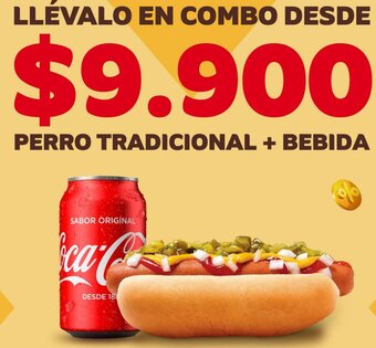 Oxxo LLÉVALO EN COMBO DESDE PERRO TRADICIONAL + BEBIDA oferta