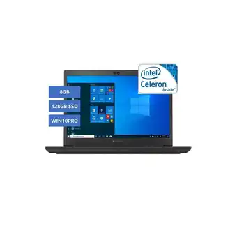 Falabella Portátil toshiba celeron 8gb 128gb ssd win10pro oferta