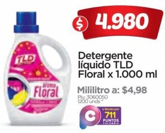 Surtimax Detergente líquido TLD Floral x 1.000 ml oferta