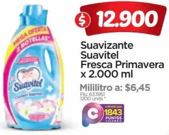 Surtimax Suavizante Suavitel Fresca Primavera x 2.000 ml oferta