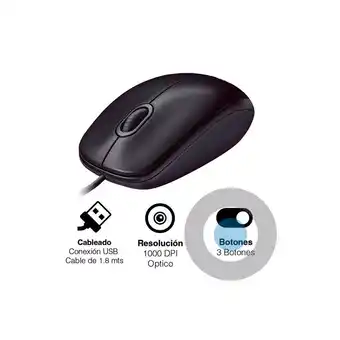 Falabella Mouse logitech m90 cableado conexión usb oferta