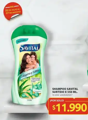 Ara SHAMPOO SAVITAL SURTIDO X 550 ML. oferta