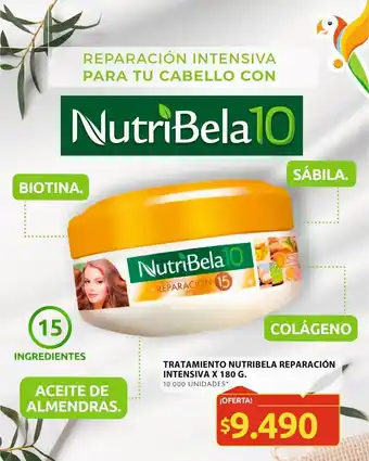 Ara TRATAMIENTO NUTRIBELA REPARACIÓN INTENSIVA X 180 G. oferta