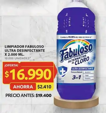 Ara LIMPIADOR FABULOSO ULTRA DESINFECTANTE X 2.000 ML. oferta
