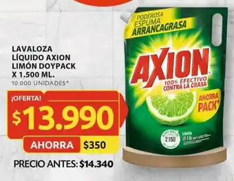 Ara LAVALOZA LÍQUIDO AXION LIMÓN DOYPACK X 1.500 ML. oferta