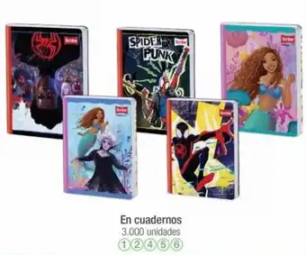 Jumbo En cuadernos 3.000 unidades oferta
