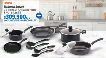 Homecenter imusa Batería Smart 13 piezas | Antiadherente SKU: 642686 oferta
