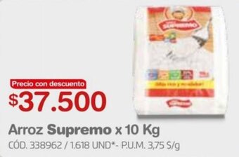 Makro Arroz Supremo x 10 kg oferta