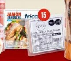 Makro Jamón Magret Sanduche x 450 g o Mortadela Toto Jamonada x 400 g oferta
