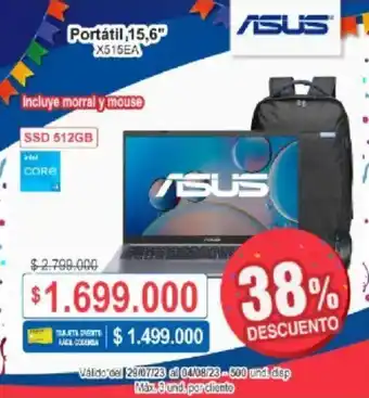 Ktronix Asus Portátil 15,6" X515EA oferta