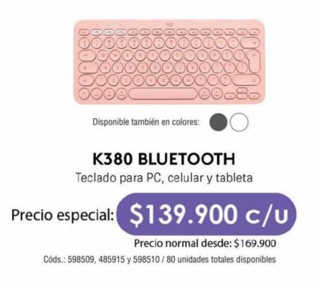 Teclado best sale inalambrico panamericana