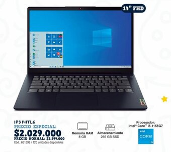 Panamericana Lenovo IP3 141TL6 oferta
