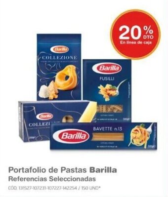 Makro Portafolio de Pastas Barilla Referencias Seleccionadas oferta