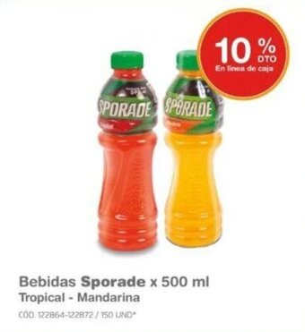 Makro Bebidas Sporade x 500 ml Tropical - Mandarina oferta