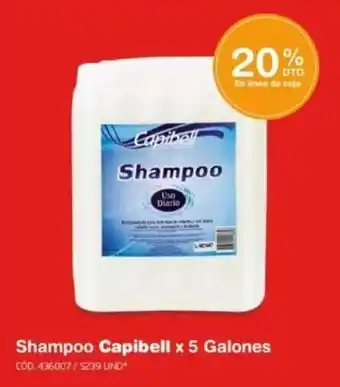 Makro Shampoo Capibell x 5 Galones oferta