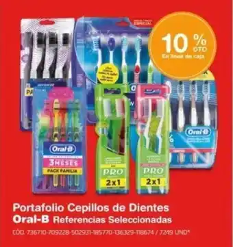 Makro Portafolio Cepillos de Dientes Oral-B Referencias Seleccionadas oferta