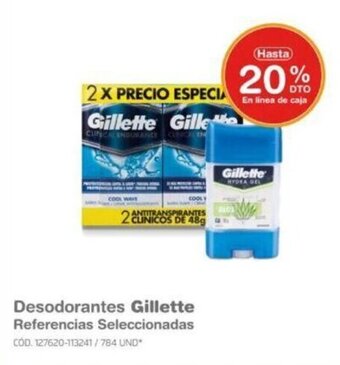 Makro Desodorantes Gillette Referencias Seleccionadas oferta