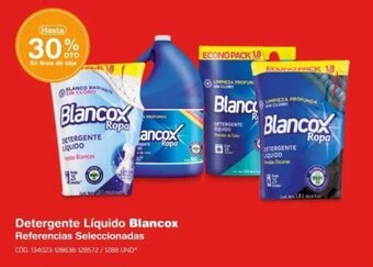 Makro Detergente Líquido Blancox Referencias Seleccionadas oferta