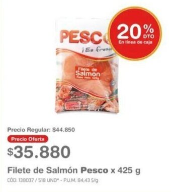Makro Filete de Salmón Pesco x 425 g oferta