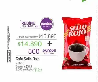 Jumbo Café sello rojo x 500g oferta