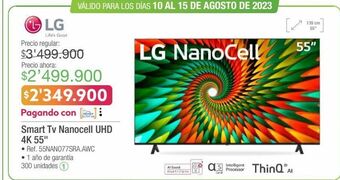 Jumbo Smart tv lg oferta