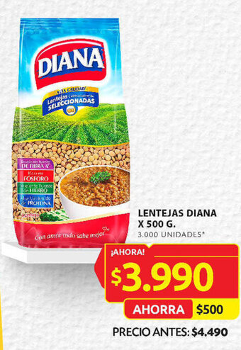 Ara LENTEJAS DIANA X 500 G. oferta