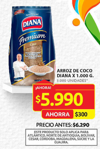 Ara ARROZ DE COCO DIANA X 1.000 G. oferta