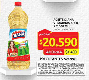 Ara ACEITE DIANA VITAMINAS A Y D X 2.000 ML. oferta