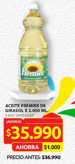 Ara ACEITE PREMIER DE GIRASOL X 2.000 ML. oferta