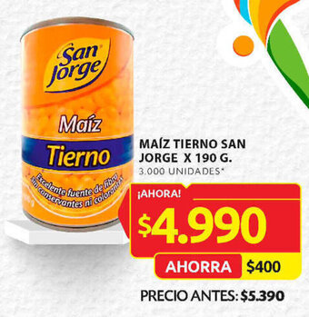 Ara MAIZ TIERNO SAN JORGE X 190 G. oferta