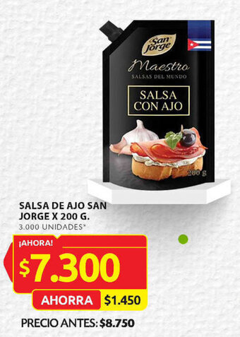 Ara SALSA DE AJO SAN JORGE X 200 G. oferta