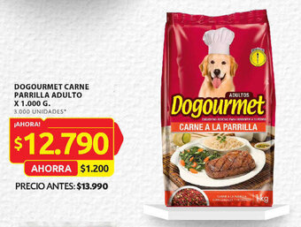 Ara DOGOURMET CARNE PARRILLA ADULTO X 1.000 G. oferta