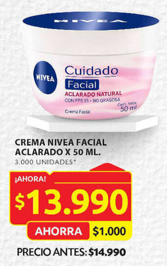 Ara CREMA NIVEA FACIAL ACLARADO X 50 ML. oferta