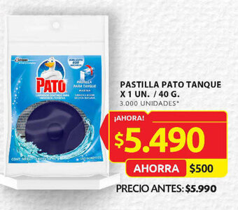 Ara PASTILLA PATO TANQUE X 1 UN. / 40 G. oferta