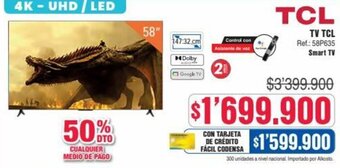 Alkosto TV TCL Ref.: 58P635 Smart TV oferta