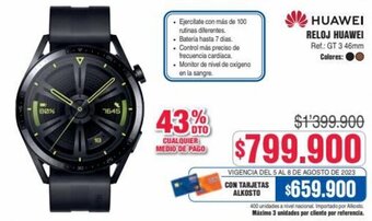 Alkosto RELOJ HUAWEI Ref.: GT 3 46mm oferta