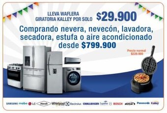 Alkosto Comprando nevera, nevecón, lavadora, secadora, estufa o aire acondicionado desde oferta